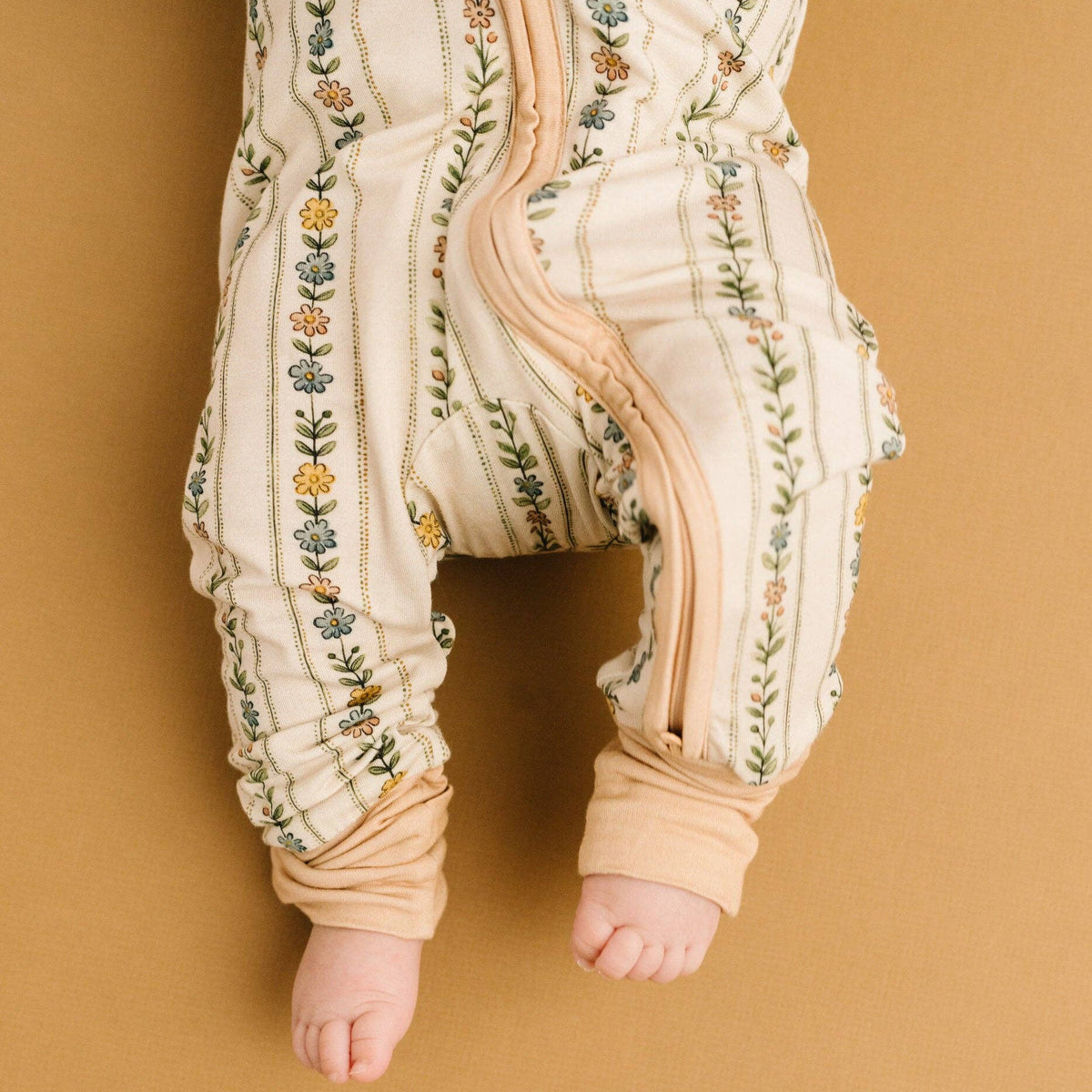Little One Shop - Dainty Daisy Bamboo Sleeper - Baby Dill