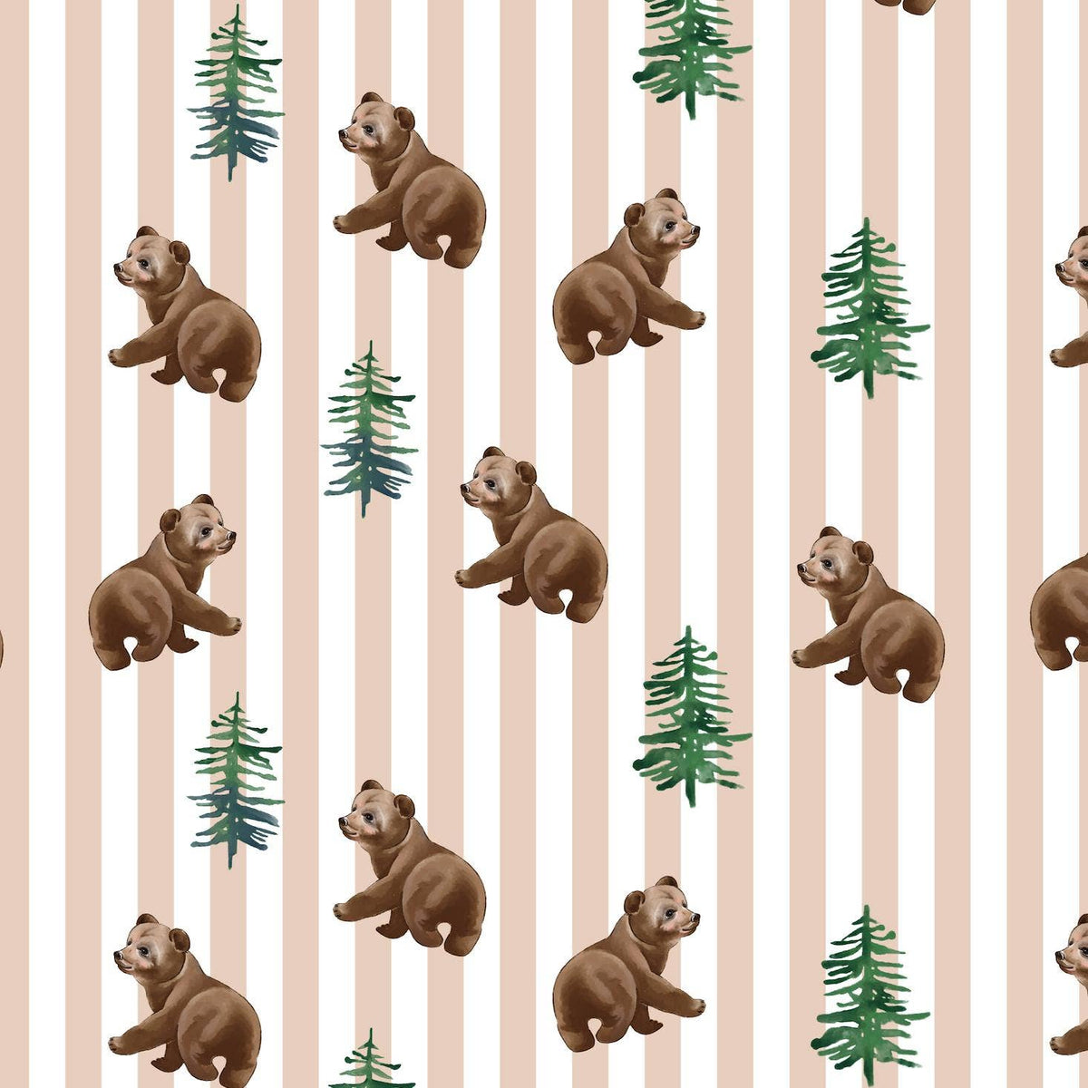 Baby Sleep Sack - 100% Organic Cotton Bear Print - Baby Dill
