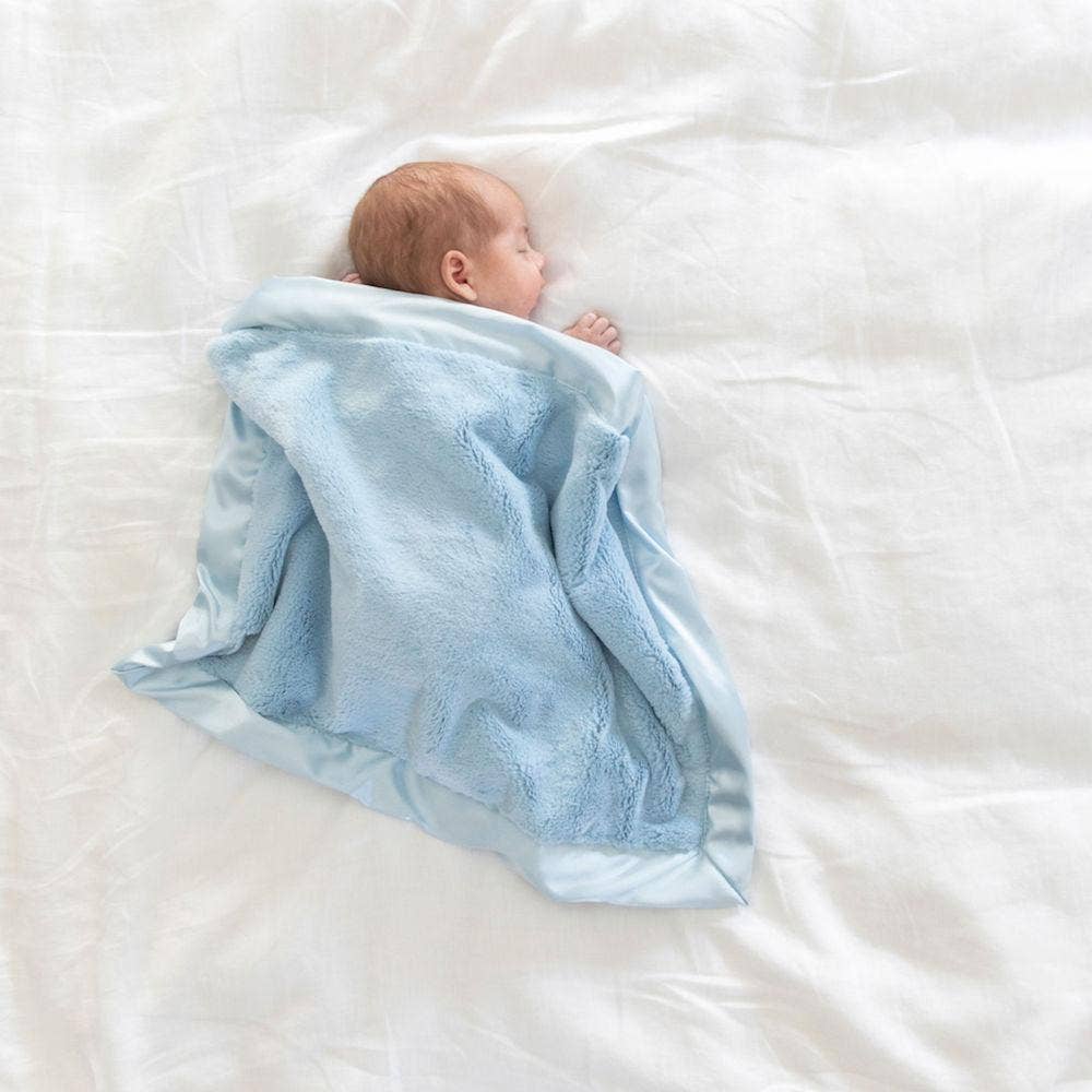 Satin Border Mini Blankets - Baby Dill