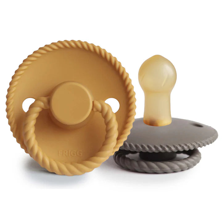 FRIGG Rope Natural Rubber Pacifier 2 pk