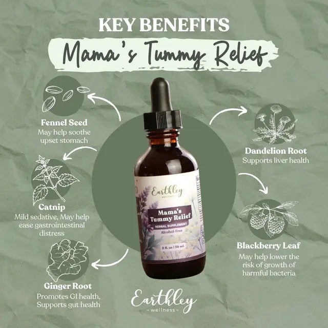 Mama's Tummy Relief Natural Tincture 1 oz