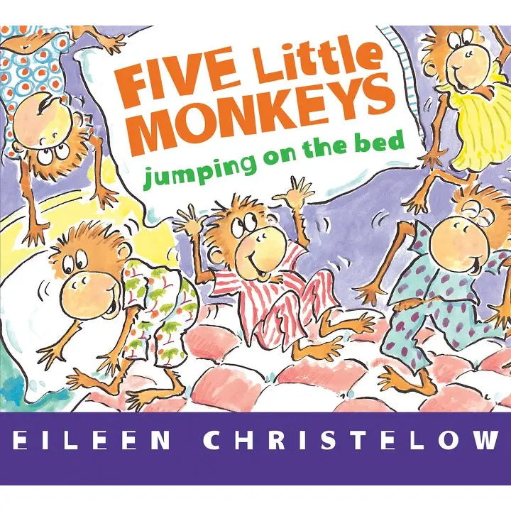 Five Little Monkeys Jumping on the Bed Board Book - Baby Dill