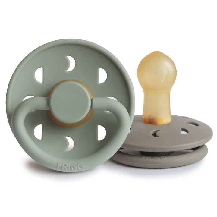 FRIGG Moon Natural Rubber Pacifier 2 pk